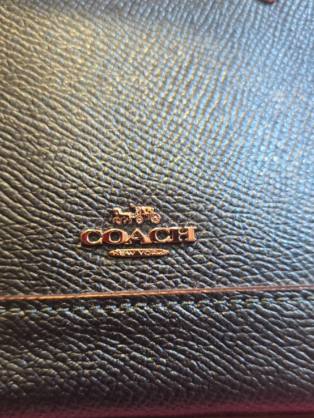 Coach Metallic Blue Miniture Bag